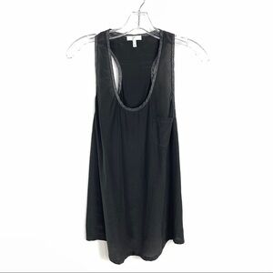 Joie Silk Racerback black Sleeveless Tank